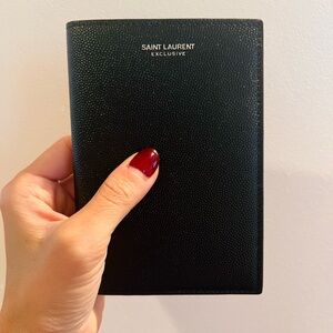 New in Box YSL (Saint Laurent) passport case & card holder. With dust bag & box.